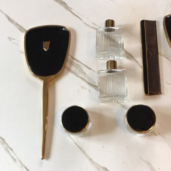 Glamorous Vintage Art Deco 10 Piece Vanity Set. 0S - Picture 5 of 8